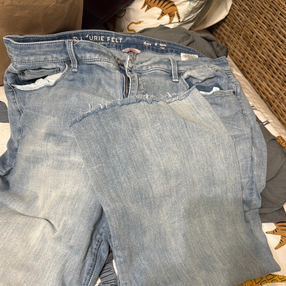 Laurie Felt Blue Boyfriend Jeans Relaxed Fit